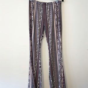 Rainbow Boho Flare Pants